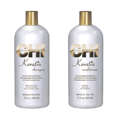CHI Keratin Shampoo + Conditioner 2x946ml