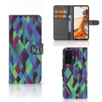 Xiaomi 11T | 11T Pro | Book Case | Abstract Green Blue