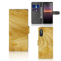 Sony Xperia 10 II Book Style Case Licht Hout