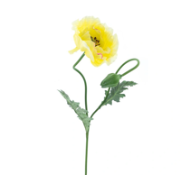 Poppy spray Casper yellow 73 cm kunstbloem Erutan Avon - Erutan avon