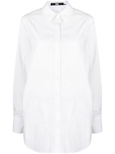 Karl Lagerfeld chemise longue à dos noué - Blanc