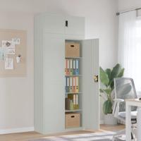 Archiefkast 90x40x220 cm staal lichtgrijs Archiefkast 90x40x220 cm staal lichtgrijs