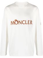 Moncler t-shirt en coton à logo imprimé - Tons neutres - thumbnail