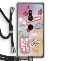 Positivity: Sony Xperia XZ2 Transparant Hoesje met koord Positivity: Sony Xperia XZ2 Transparant Hoesje met koord