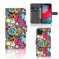 Apple iPhone 11 Pro Max | Wallet Case | met Pasjes | Punk Rock Apple iPhone 11 Pro Max | Wallet Case | met Pasjes | Punk Rock