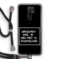 Schotelvod: Xiaomi Redmi 9 Transparant Hoesje met koord