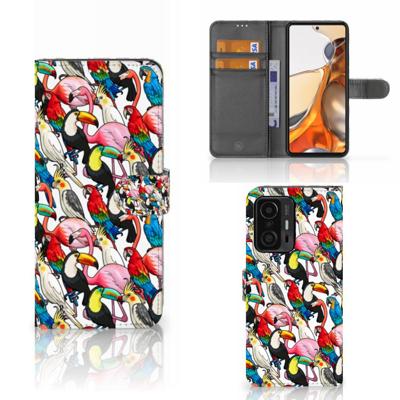 Xiaomi 11T | 11T Pro | Telefoonhoesje | Met pasjeshouder | Birds