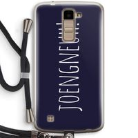 Joengneuh!: LG K10 (2016) Transparant Hoesje met koord