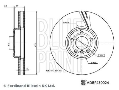 Remschijf ADBP430024