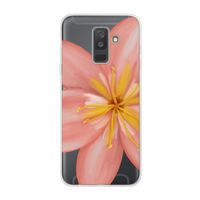 Pink Ellila Flower: Samsung Galaxy A6 Plus (2018) Transparant Hoesje