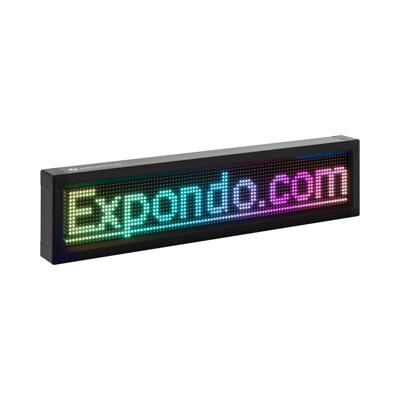 LED-displaybord - 96x16 gekleurde LED - 67 x 19 cm - programmeerbaar via iOS / Android
