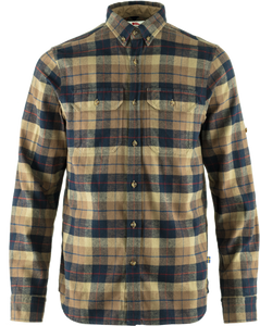 Fjallraven Singi Heavy Flannel Overhemd Heren Dark Sand S