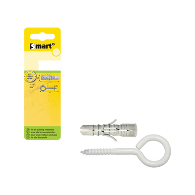 pgb-Europe SMART | SMART-plug + schroefoog Ø 8x40 Epoxy wit | 4 st SM0PSON0508080040H