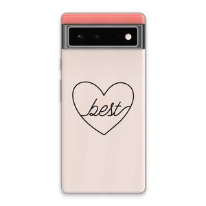 Best heart black: Google Pixel 6 Transparant Hoesje