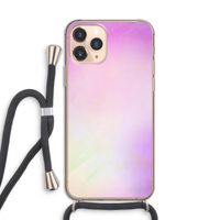 Flow mist pastel: iPhone 11 Pro Transparant Hoesje met koord
