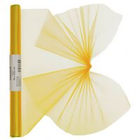 Organza tule stroken gele kleur 40 x 200 cm