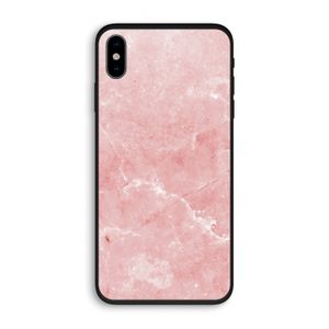 Roze marmer: iPhone XS Biologisch afbreekbaar hoesje
