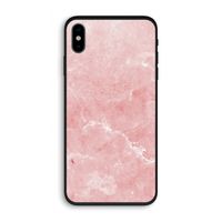 Roze marmer: iPhone XS Biologisch afbreekbaar hoesje