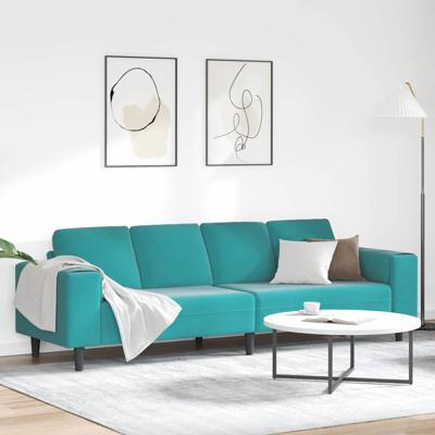 Bankstel Turquoise Fluweel