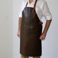 Barba - Bruine Barbecue Schort - Rundsleer Barba - Bruine Barbecue Schort - Rundsleer