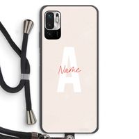 Strawberry Milkshake: Xiaomi Redmi Note 10 5G Transparant Hoesje met koord