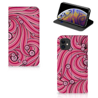 Apple iPhone 11 Bookcase Swirl Pink