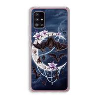 Vleermuizen Maan: Samsung Galaxy A51 5G Transparant Hoesje Vleermuizen Maan: Samsung Galaxy A51 5G Transparant Hoesje