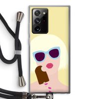 Ice cream: Samsung Galaxy Note 20 Ultra / Note 20 Ultra 5G Transparant Hoesje met koord