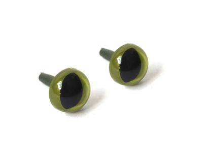 Ogen Kat Basic Groen - 12 mm (2 st)