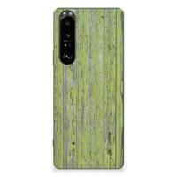 Sony Xperia 1 III | Bumper Hoesje | Green Wood