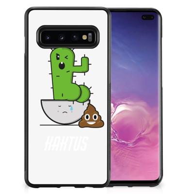 Samsung Galaxy S10+ | Bumper Hoesje | Cactus Poo