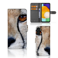 Samsung Galaxy A04s | Samsung Galaxy A13 5G Telefoonhoesje met Pasjes Cheetah - thumbnail