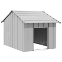 VidaXL Hondenhok met dak 83x130x85 cm gegalvaniseerd staal