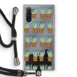 Sansevieria: Samsung Galaxy Note 10 Transparant Hoesje met koord