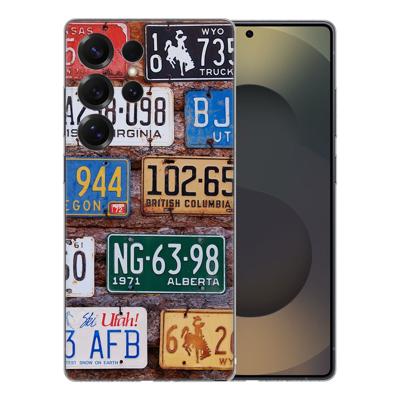 TPU Hoesje Samsung Galaxy S25 Ultra - Kentekenplaten Backcover TPU Hoesje Samsung Galaxy S25 Ultra - Kentekenplaten Backcover