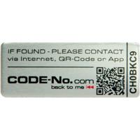 CODE-No.com Standaard rechthoek incl. QR-code