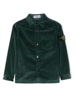 Stone Island Junior chemise en velours côtelé - Vert - thumbnail