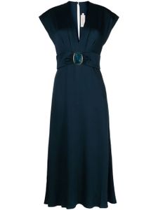 Silvia Tcherassi robe mi-longue Emmeline - Bleu