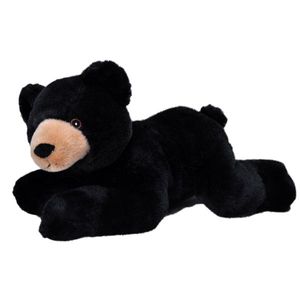 Pluche knuffel dieren Eco-kins zwarte beer van 30 cm   -