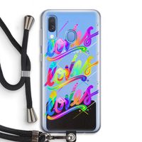 Loves: Samsung Galaxy A40 Transparant Hoesje met koord