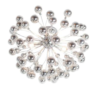 Plafondlamp &apos;Caroll&apos; zilver By Rydens 3x e14 fitting modern rond