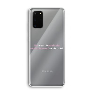 uw waarde daalt niet: Samsung Galaxy S20 Plus Transparant Hoesje