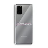 uw waarde daalt niet: Samsung Galaxy S20 Plus Transparant Hoesje