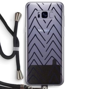 Marrakech Arrows: Samsung Galaxy S8 Plus Transparant Hoesje met koord