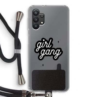 Girl Gang: Samsung Galaxy A32 5G Transparant Hoesje met koord