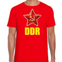 DDR / Duitsland verkleed t-shirt rood voor heren - thumbnail