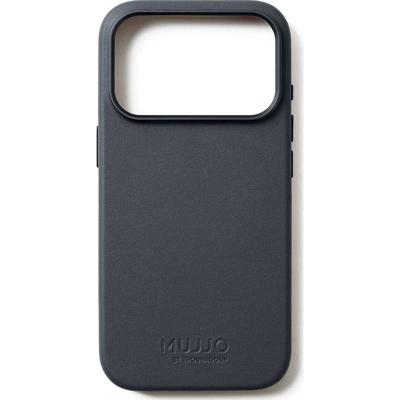 Mujjo Full Leather Case MagSafe Hoes voor iPhone 17 Pro Grijs