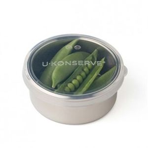Round Container RVS Lekdicht met Doorzichtig Deksel - S