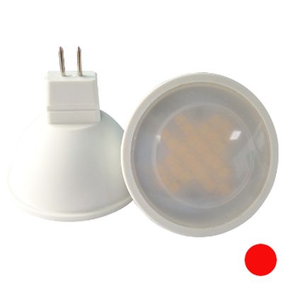 LED GU5.3 Spot 3 Watt - Rood - 10-30 Volt - Dimbaar