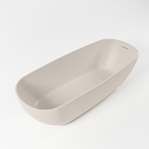 Vrijstaand bad Mondiaz Rock | 170x70 cm | Solid surface | Ovaal | Linen